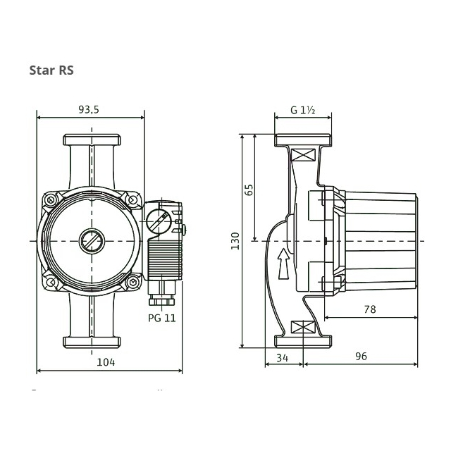 Циркуляционный насос Wilo Star-RS 25/4-130 (4033776)