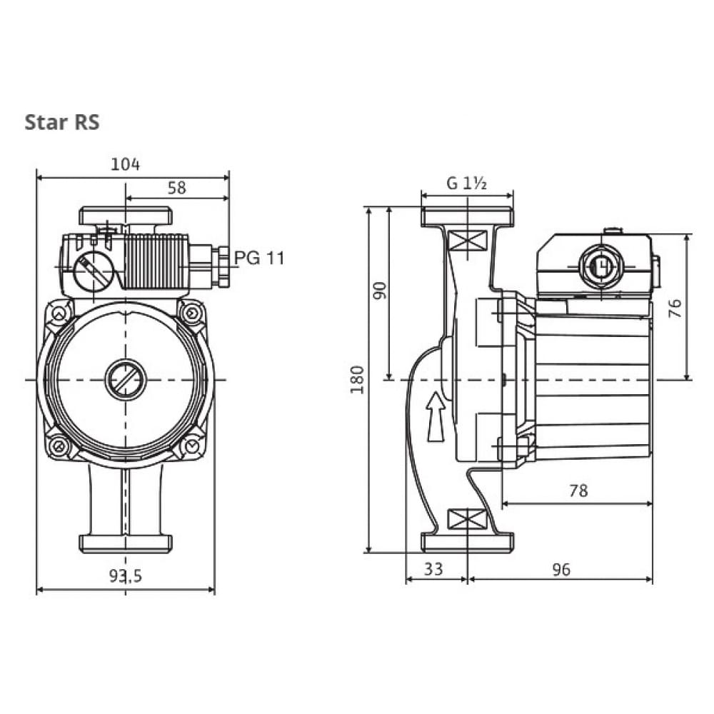 Циркуляционный насос Wilo Star-RS 25/6 180 (4032956)