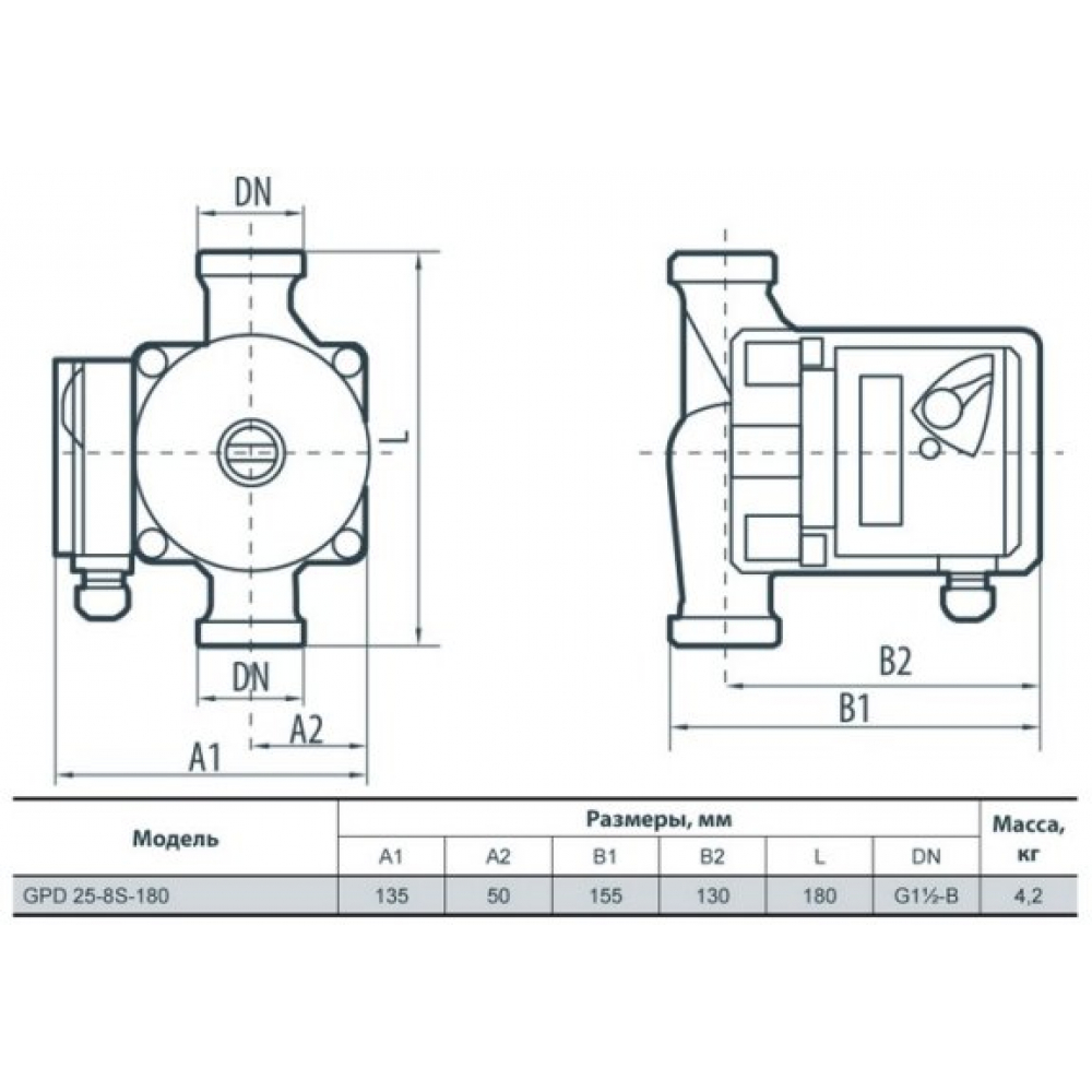 Циркуляційний насос Sprut GPD 25-8S-180 (122110)