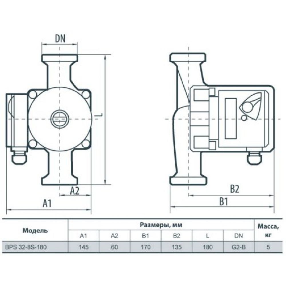 Циркуляционный насос NPO BPS 32-8S-180