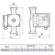 Циркуляционный насос NPO BPS 32-6S-180, присоединительный  комплект