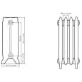 Радиатор чугунный Radimax WINDSOR RETROStyle 350