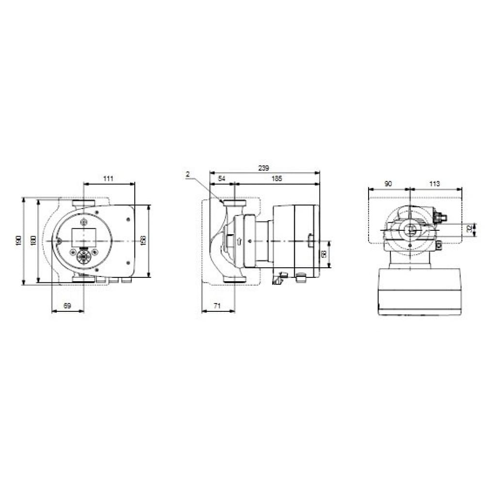 Циркуляционный насос Grundfos Magna3 32-60 180 (97924255)