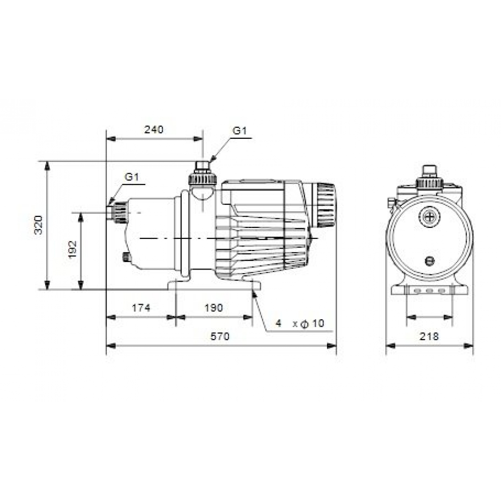Поверхностный насос самовсасывающий Grundfos MQ3-35 (96515412)