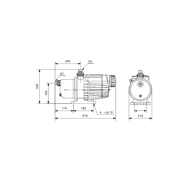 Поверхневий насос самовсмоктувальний Grundfos MQ3-35 (96515412)