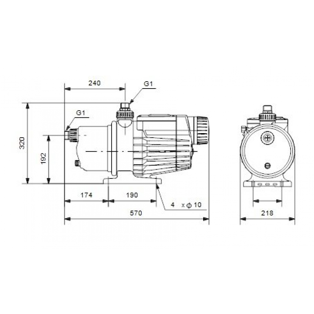 Поверхневий насос самовсмоктувальний Grundfos MQ3-45 (96515415)