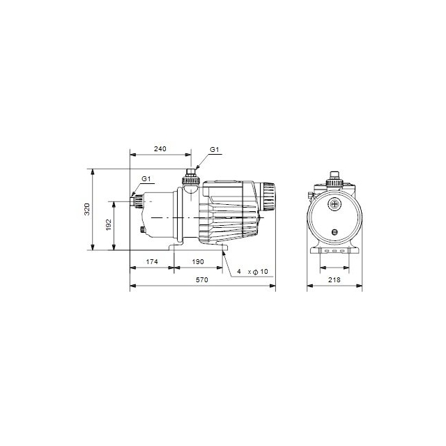 Поверхневий насос самовсмоктувальний Grundfos MQ3-45 (96515415)