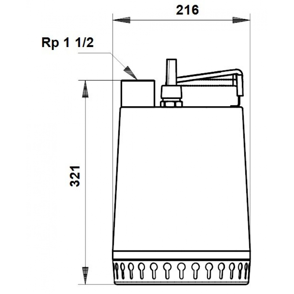 Дренажно-фекальный насос Grundfos UNILIFT AP12.40.04.A1 (96011018)