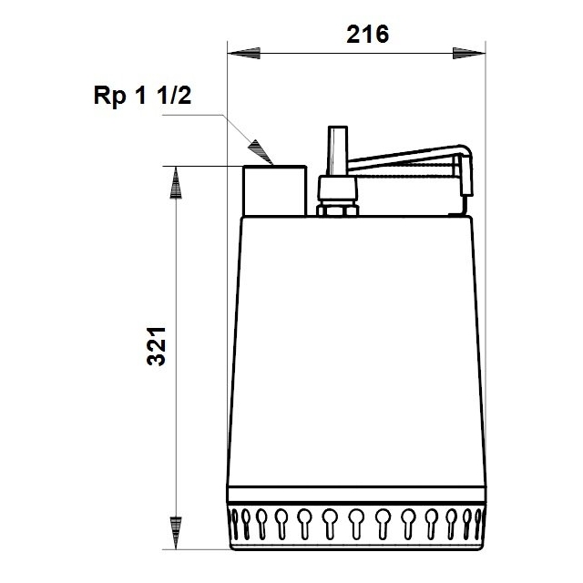 Дренажно-фекальний насос Grundfos UNILIFT AP12.40.04.A1 (96011018)