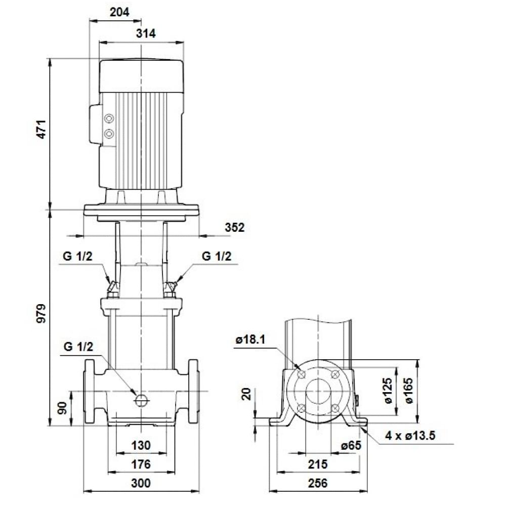 Поверхневий насос відцентрований Grundfos CR20-02 A-F-A-E-HQQE 3x (96500508)