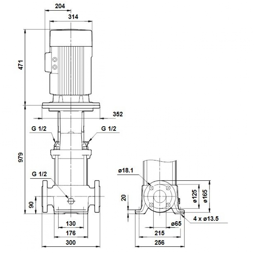 Поверхневий насос відцентрований Grundfos CR20-03 A-F-A-E-HQQE 3x (96500509)