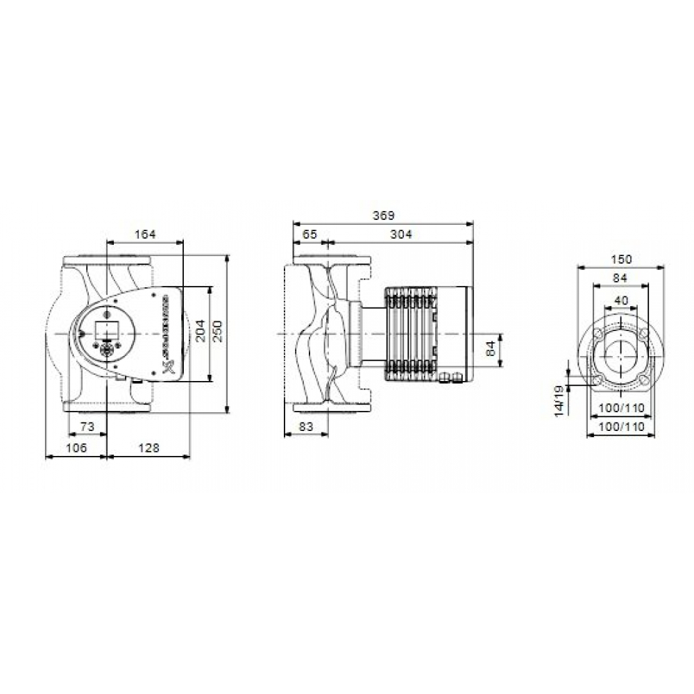 Циркуляционный насос Grundfos Magna3 40-120 F 250 (97924270)