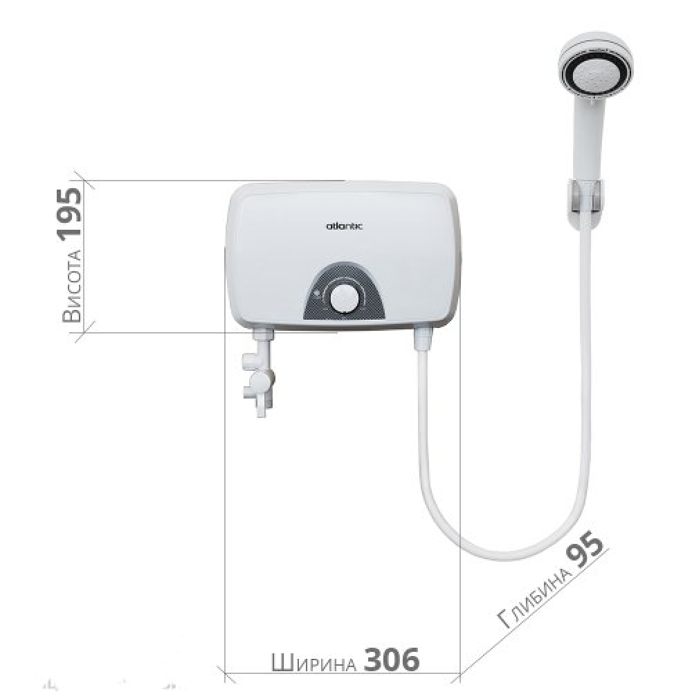 Проточный водонагреватель Atlantic Ivory IV202 SB 5.5 kW