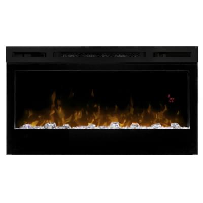 Электрокамин Dimplex Prism 34 LED линейный, с кристаллами, цветами (BLF3451)