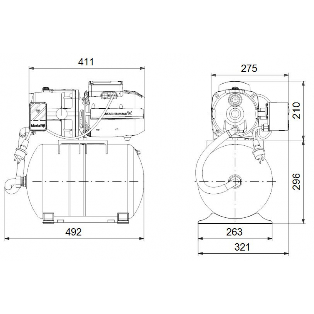 Насосная станция Grundfos JPA 4-54 PT-H (98946109)