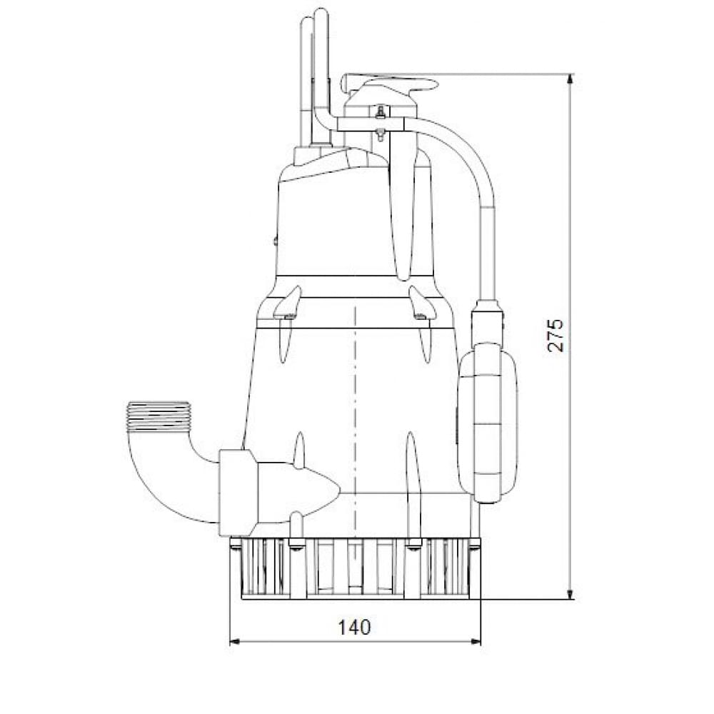 Дренажно-фекальный насос Grundfos KPC 300A (98863989)