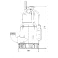 Дренажно-фекальный насос Grundfos KPC 300A (98863989)