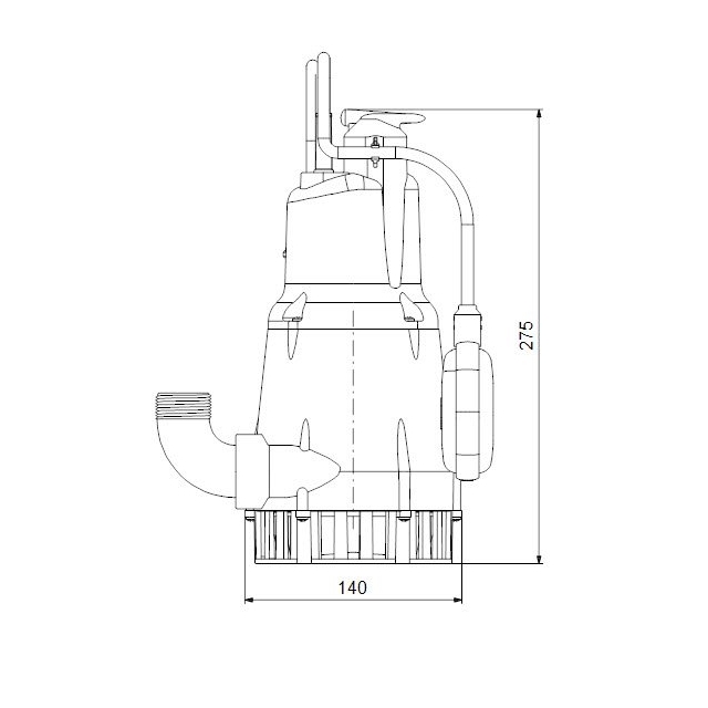 Дренажно-фекальный насос Grundfos KPC 300A (98863989)