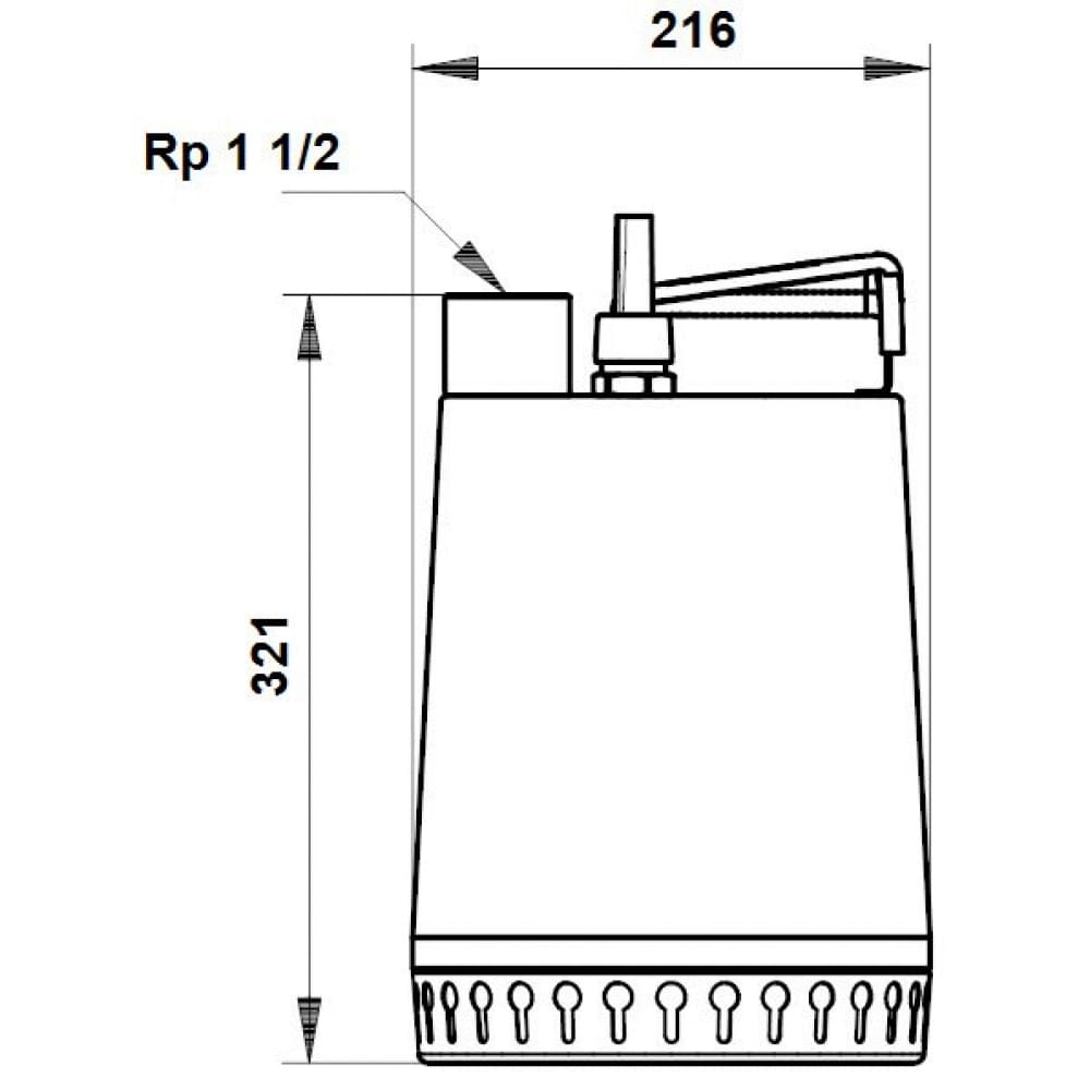 Дренажно-фекальный насос Grundfos Unilift AP12.40.06.A1 (96001735)