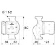 Циркуляционный насос Grundfos UPS 25-55 180 (95906404)