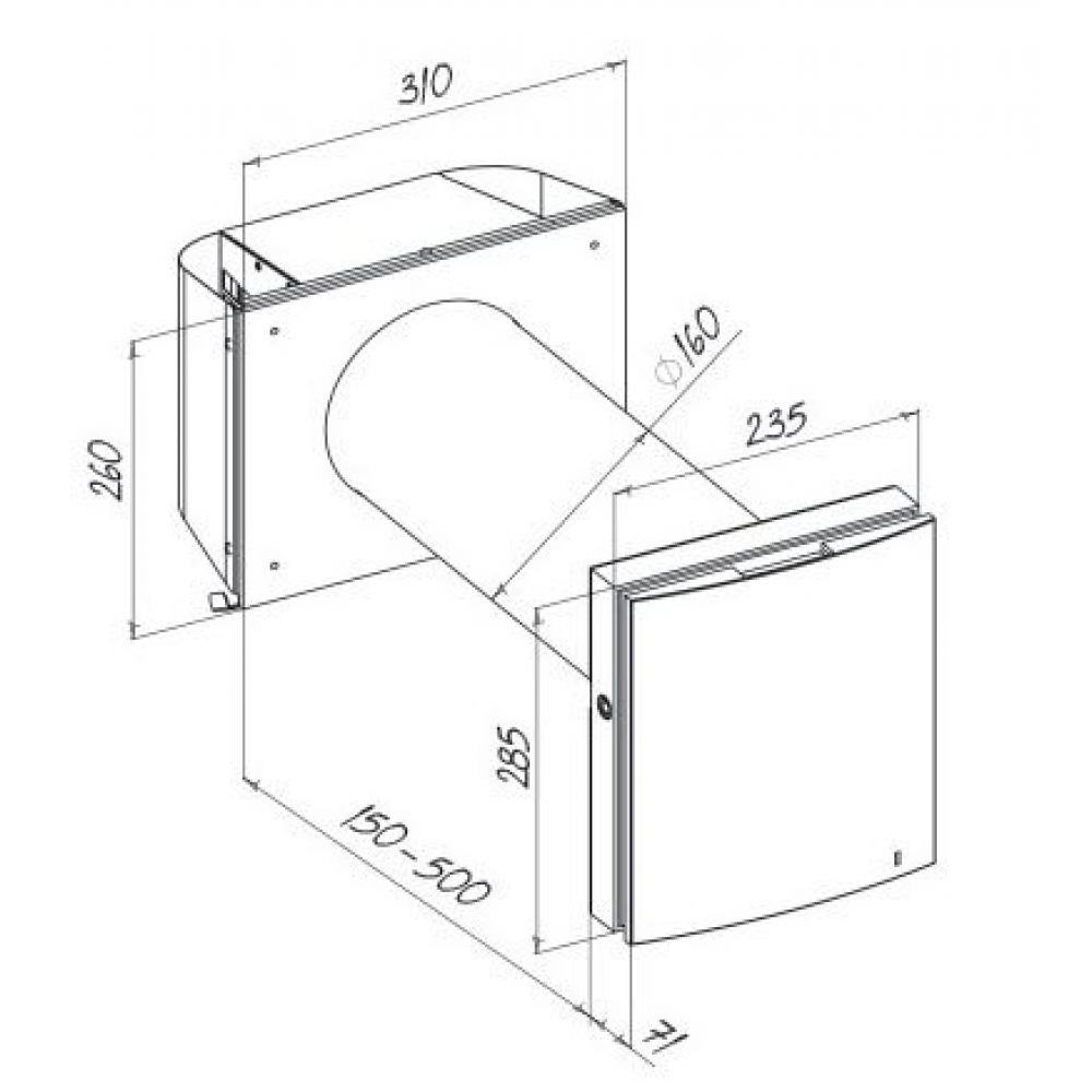 Рекуператор побутовий Blauberg Vento Expert A50-1 S Pro