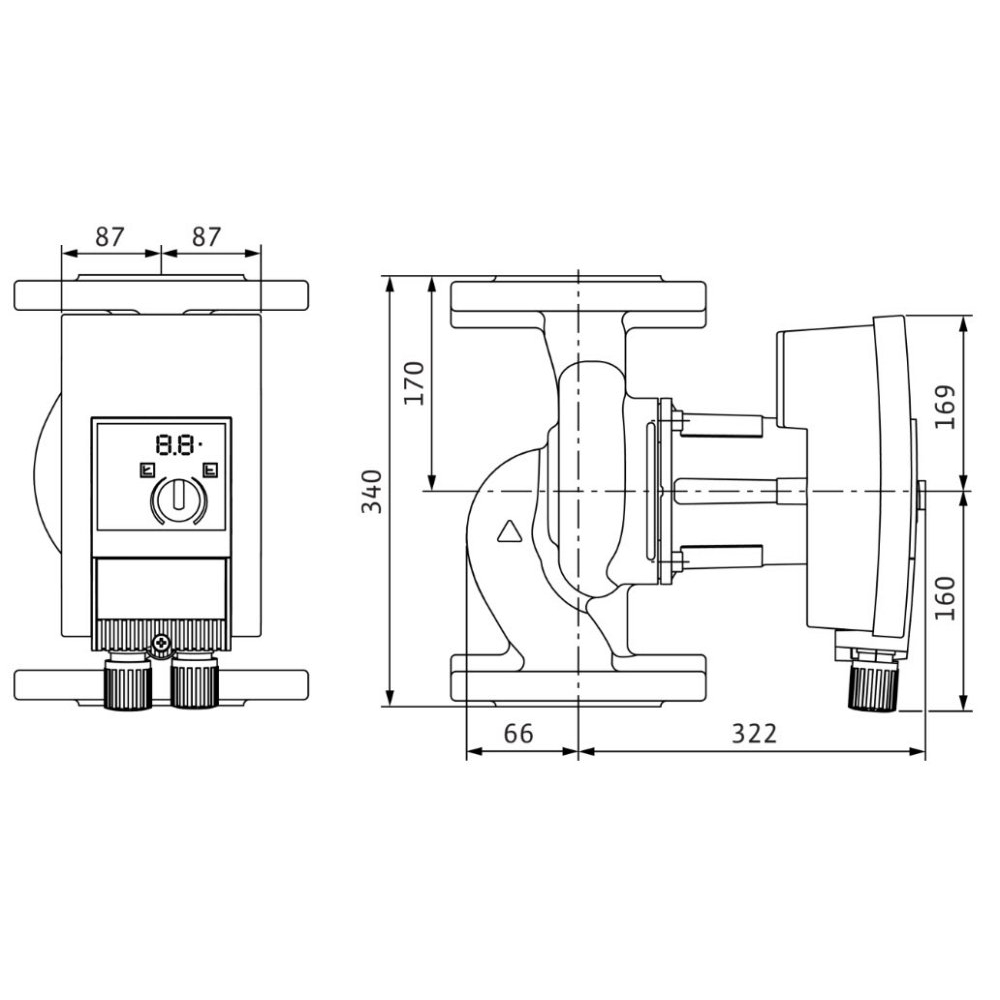Циркуляционный насос Wilo Yonos MAXO 50/0,5-16 (2120652)