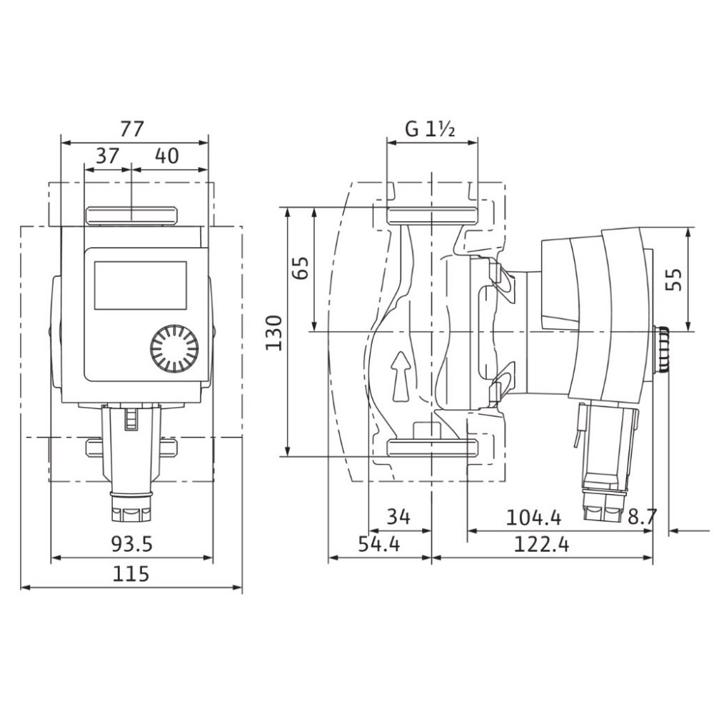 Циркуляционный насос Wilo Stratos PICO 15/1-6-130 (4216611/ст.4132461)
