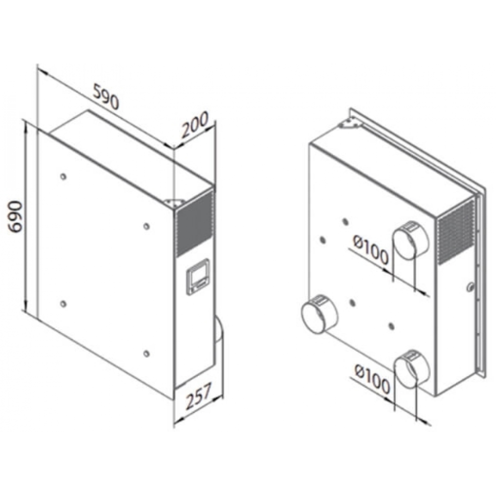 Рекуператор бытовой Blauberg Freshbox 100