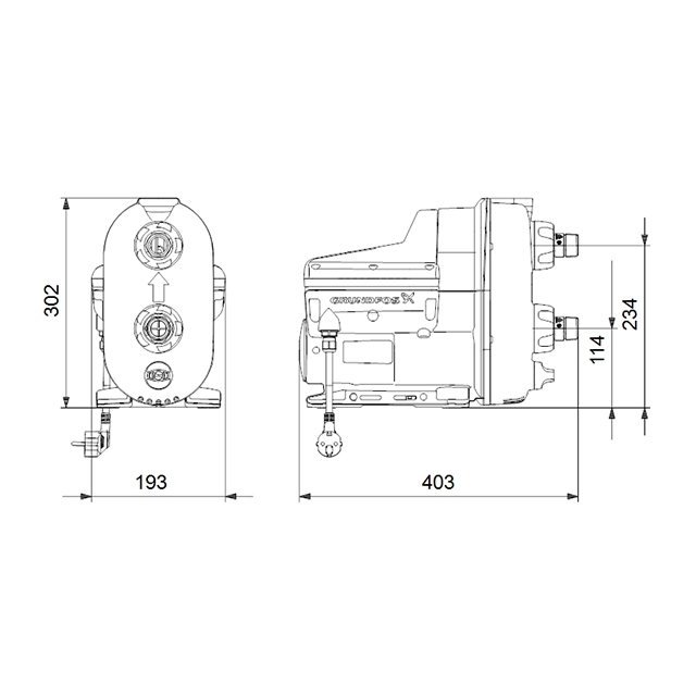 Поверхневий насос самовсмоктувальний Grundfos Scala2 3-45 (98562862)