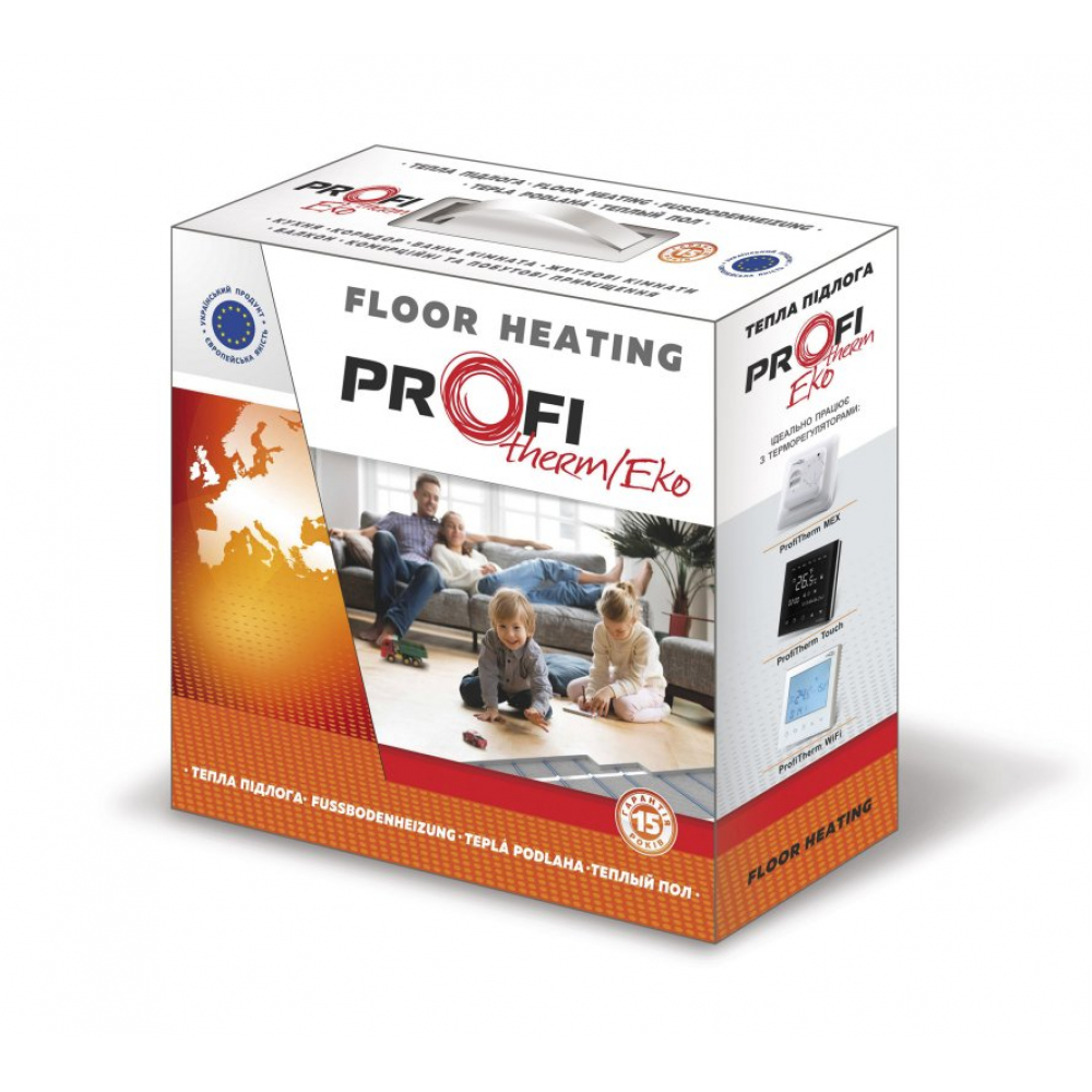 Тепла підлога Profitherm Eko-2 двожильний кабель 16,5 1375 Вт. 8,3 – 10,4 кв. м.