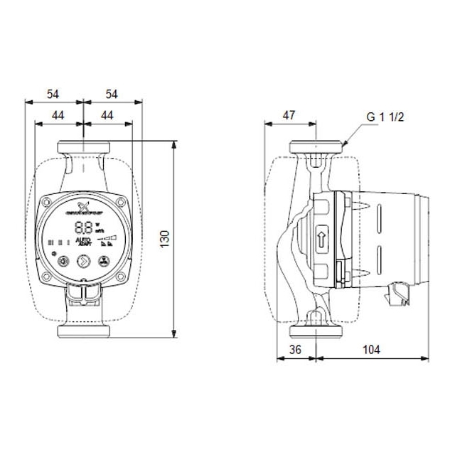 Циркуляційний насос Grundfos Alpha2 25-40 130 (99411143)