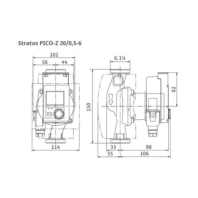 Циркуляционный насос Wilo Stratos PICO-Z 20/0,5-6 (4255431)