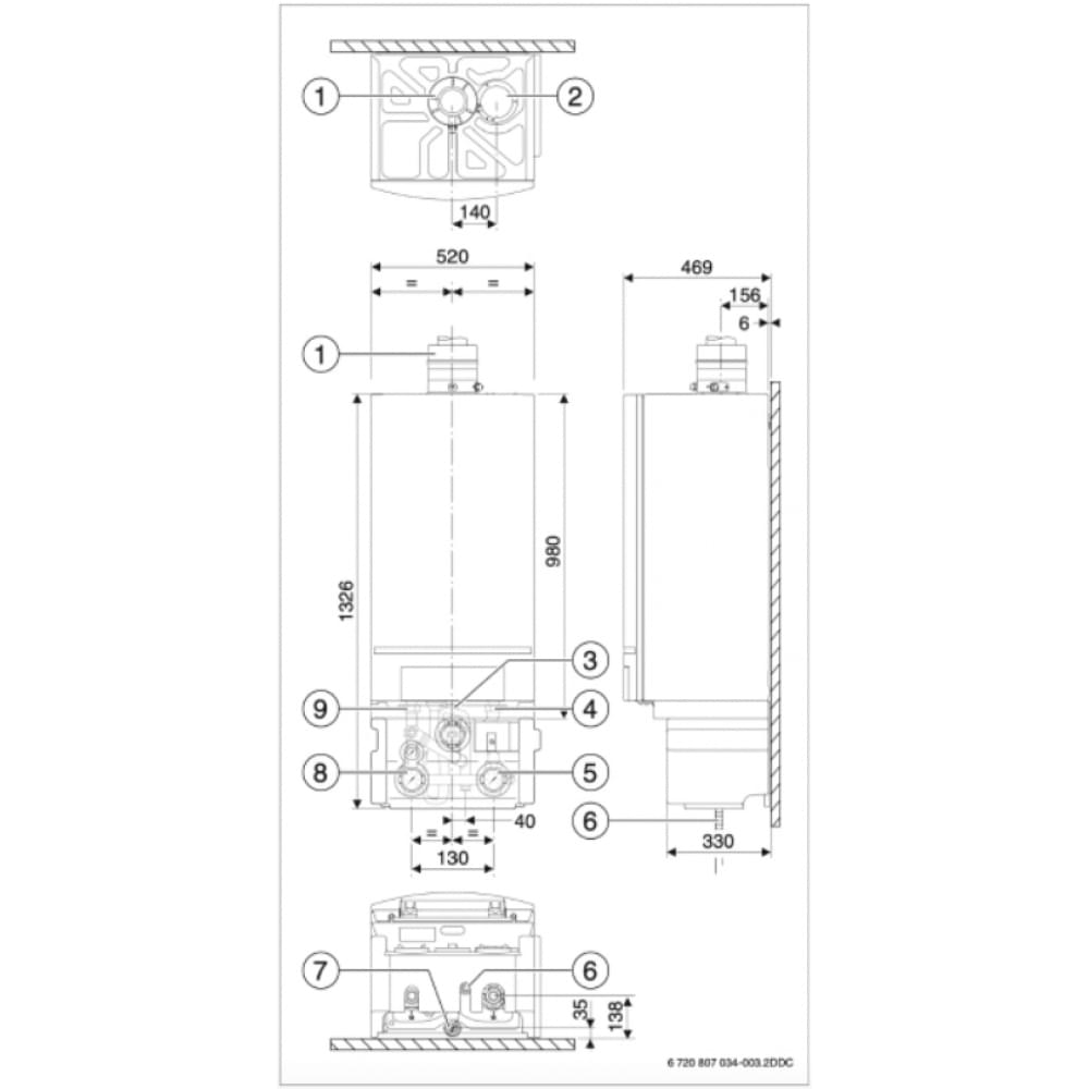 Котел газовый конденсационный Buderus GB062-24 KD Logamax plus (7736901204)