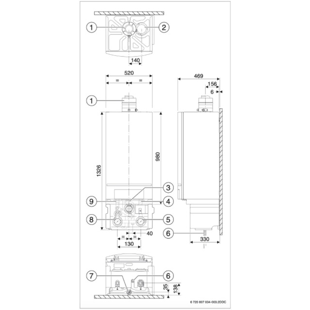 Котел газовый конденсационный Buderus GB062-24 KD Logamax plus (7736901204)