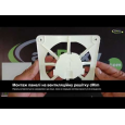 Витяжний вентилятор настінний AirRoxy 100S dRim + Панель AirRoxy Black Plexy 01-162