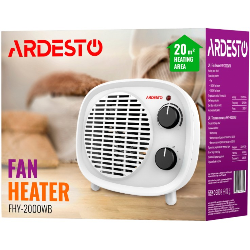 Тепловентилятор Ardesto FHY-2000WB