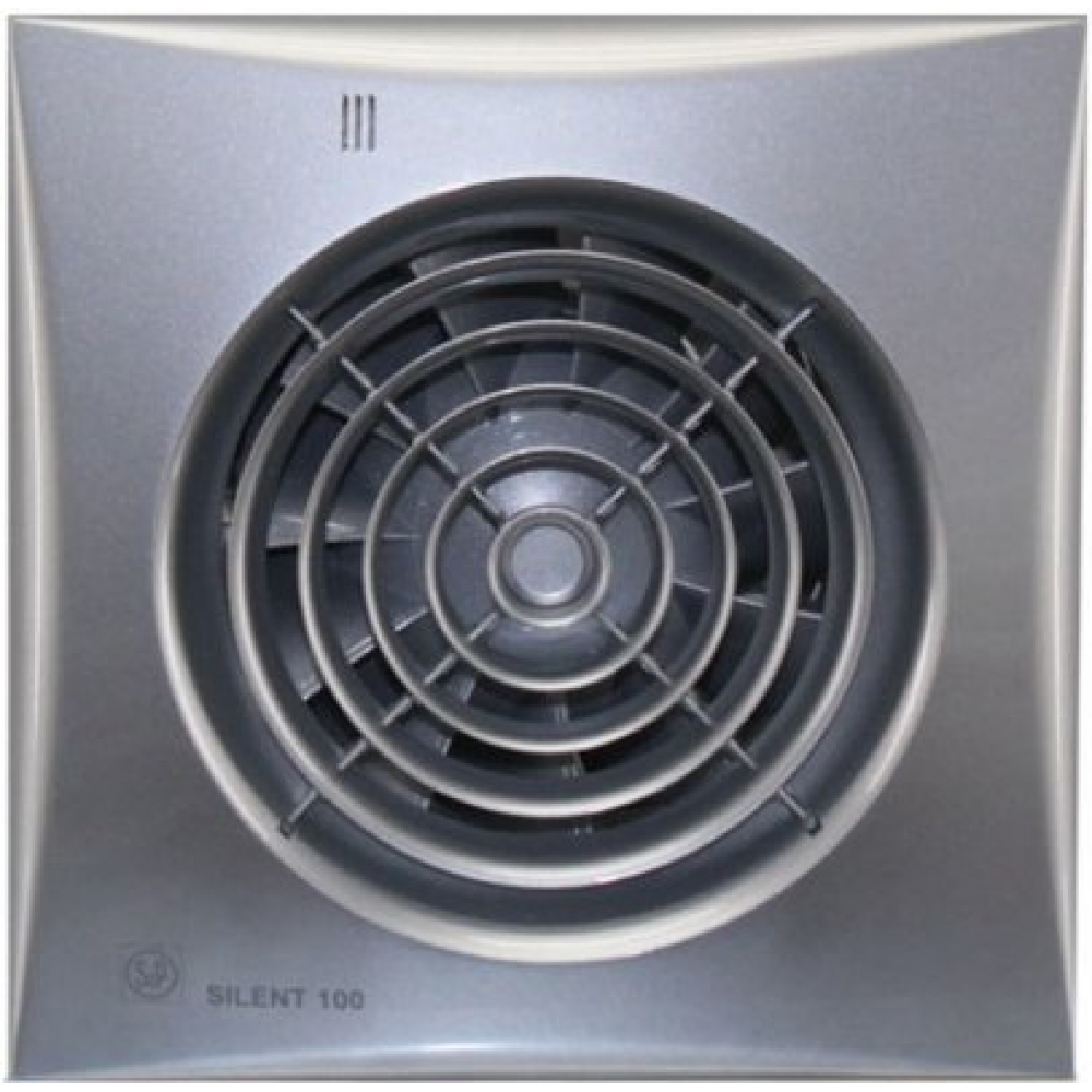 Вытяжной вентилятор настенный Soler&Palau Silent-100 CZ Silver (5210415500)