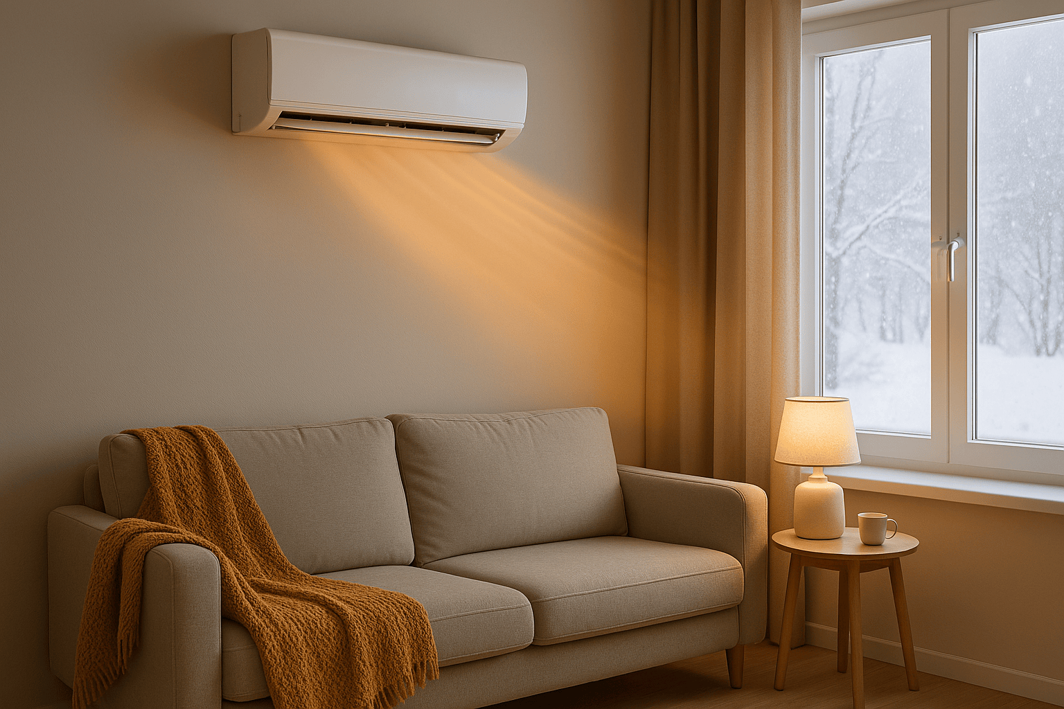 За якої температури можна включати кондиціонер на обігрів?