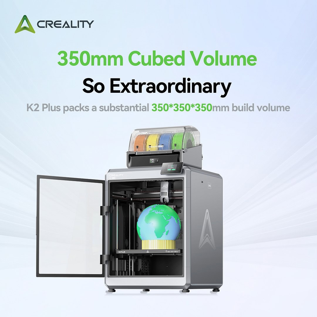 3D-принтер Creality K2 Plus - объем печати 350*350*350 мм