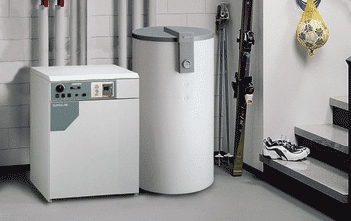 Напольный газовый котел. Пример монтажа