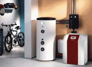 Напольный газовый котел. Пример монтажа