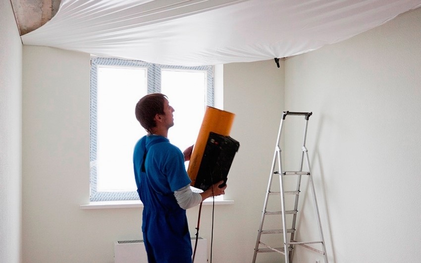 Тепловая пушка Bally в деле