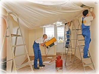 Применение тепловой газовой пушки